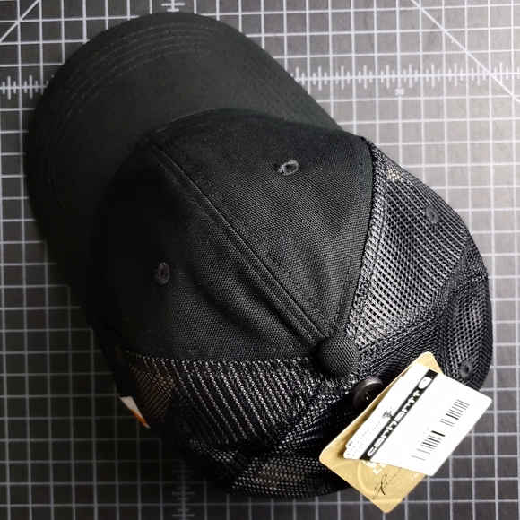 CARHARTT TRUCKER HAT - BLACK - Picture 5 of 7